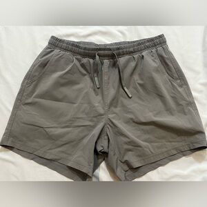 BEARBOTTOM Shorts Mens Drawstring Large Gray Elastic Stretch 5.5” Inseam